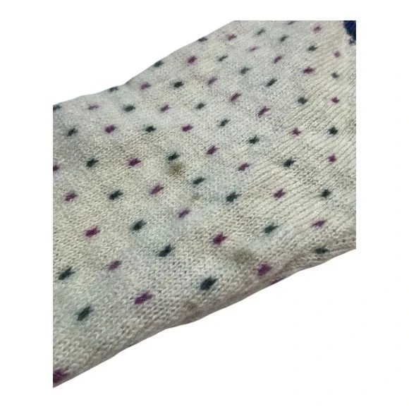 Woolrich Cardigan Sweater Womens SMALL Nordic Fair Isle Handframed Wool Blend - Picture 10 of 10